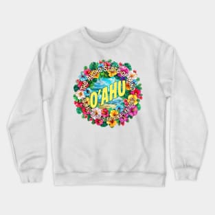 Oahu, Hawaii Crewneck Sweatshirt